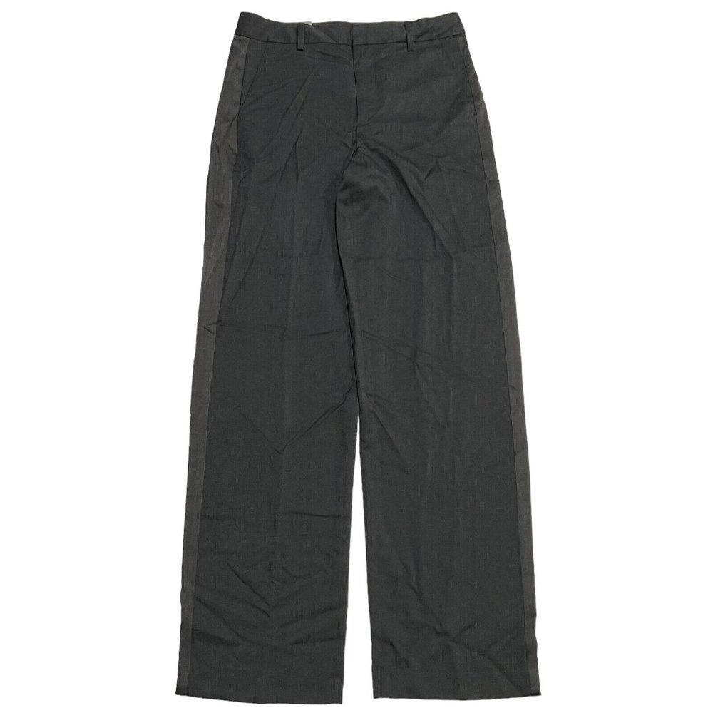 NWT BANANA REPUBLIC Mid Rise Straight Fit Trouser Pants Sz 2 Black #465051 - Picture 1 of 7